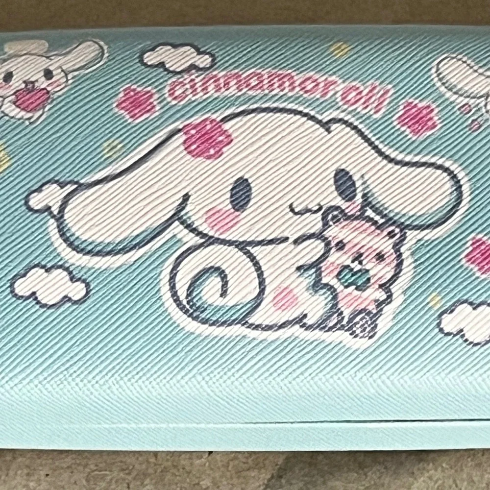 Sanrio Cinnamoroll Glasses Case Light Blue Kawaii Hard Shell Eyewear Protector